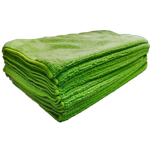 Microfibre Cloths Green 230gsm (10)