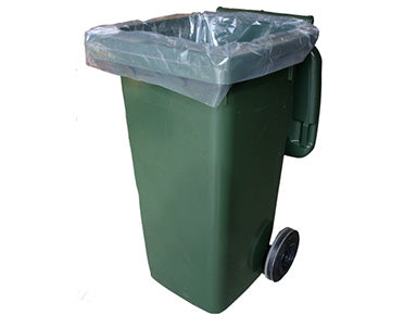 Premium Clear Wheelie 54" Bin Liners (100)